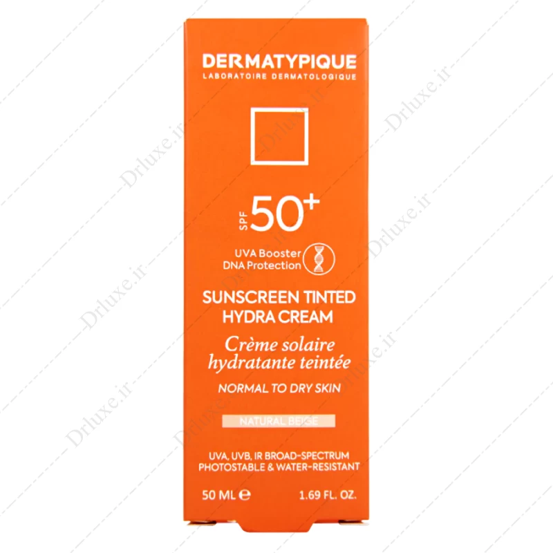 کرم ضد آفتاب SPF50 بژ طبیعی پوست خشک درماتیپیک 50 میلی لیتر - دکتر لوکس